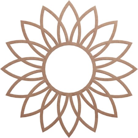 Ekena Millwork Daisy Wood Fretwork Pierced Ceiling Medallion, Wood (Paint Grade), 28"OD x 9 3/4"ID x 3/8"T CMWP28X28X0375DAMF